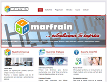Tablet Screenshot of marfrain.com